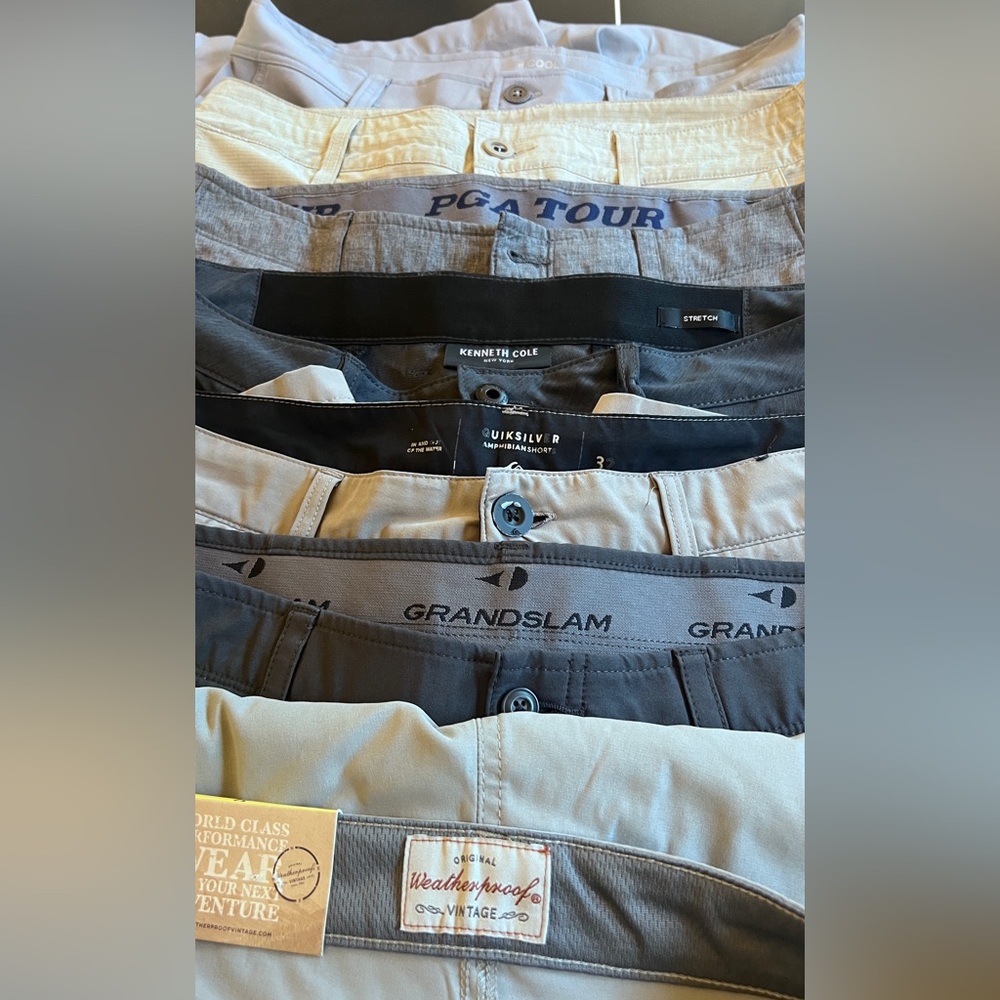 Get ALL these for $40!  7 Pairs-Size 32 Men’s Golf shorts